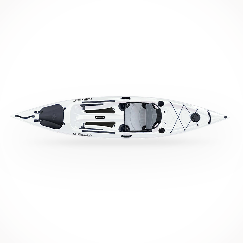 Product image: Eddyline Caribbean 12 FS 2025 White, shown from above.