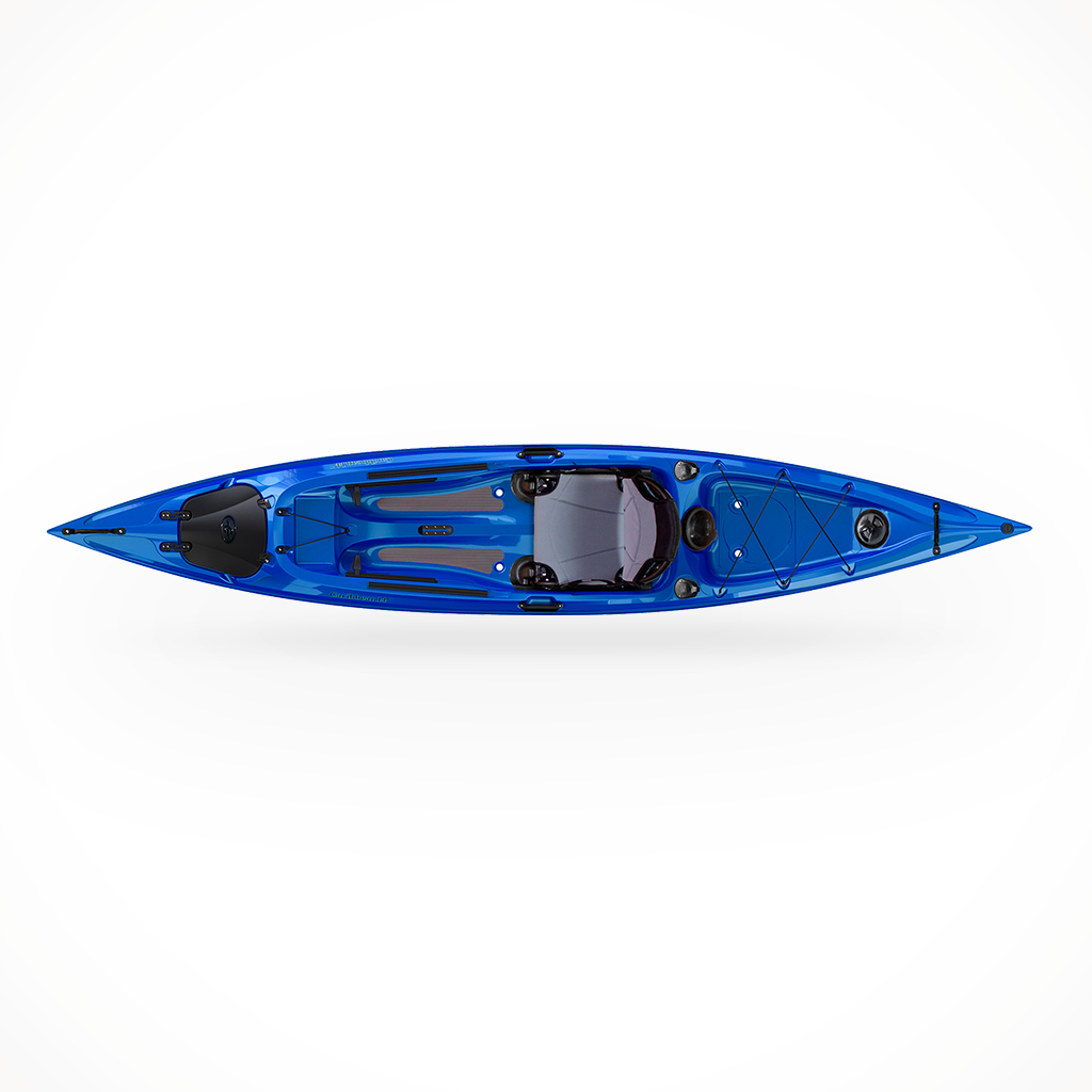 Product image: Eddyline Caribbean 14 FS 2025 Saphire Blue, shown from above.