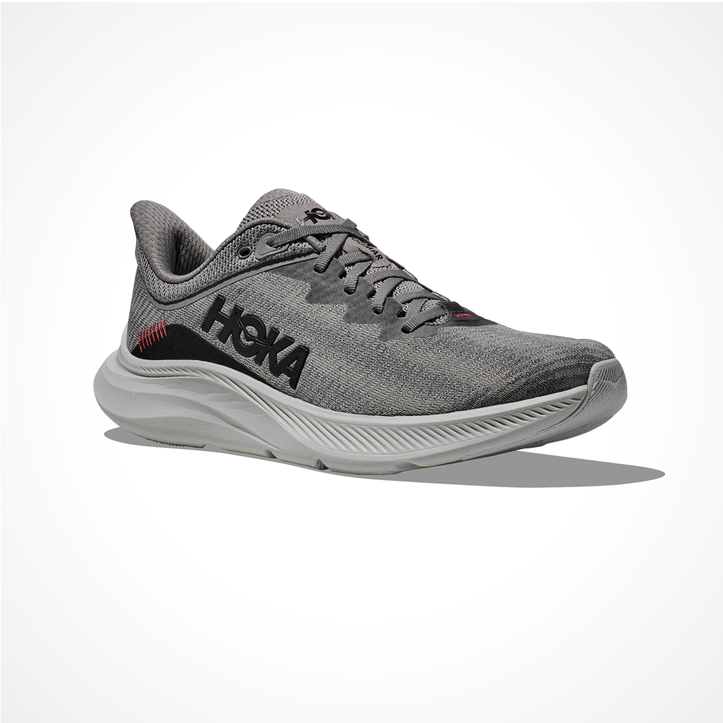 Product image: Footwear Hoka Mens Solimar Limestock Black, shown from a three-quarter angled view.