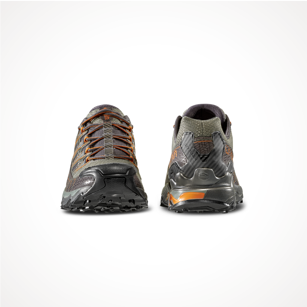 Product image: Footwear La Sportiva Mens Ultra Raptor II Carbon Hawaiian Sun, shown from the front.