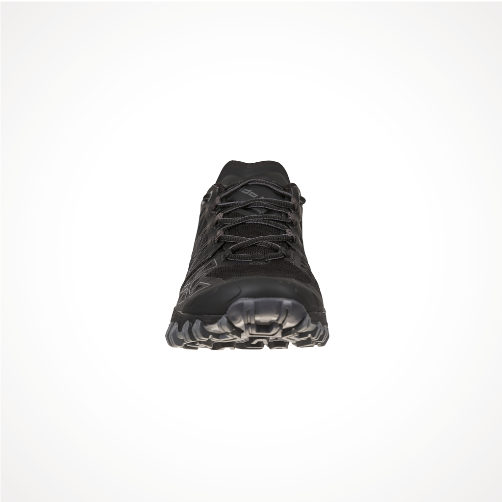 Product image: Footwear La Sportiva Womens Bushido II Black Carbon, shown from the front.