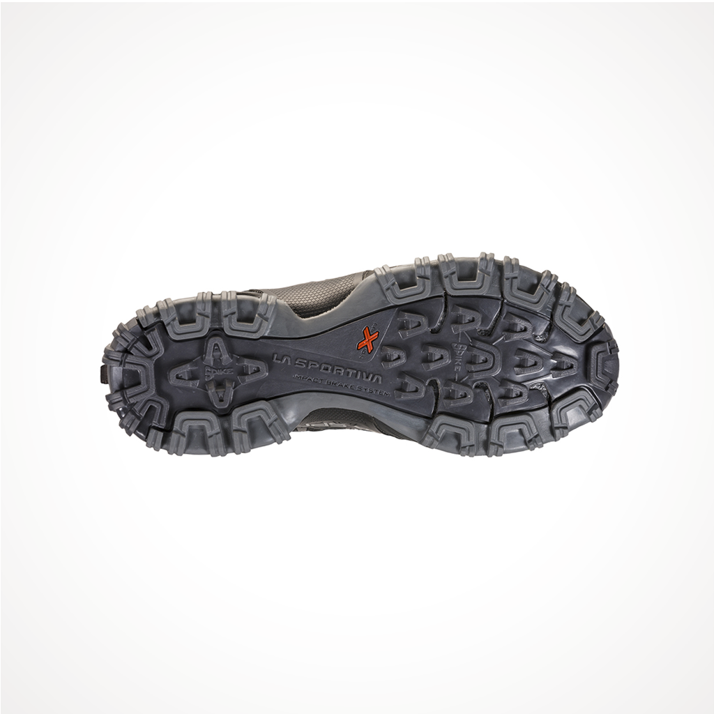 Product image: Footwear La Sportiva Womens Bushido II Black Carbon, showing the outsole tread pattern.
