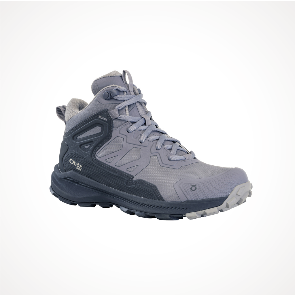 Product image: Footwear Oboz Womens Katabatic Mid B DRY Mineral, shown from a three-quarter angled view.