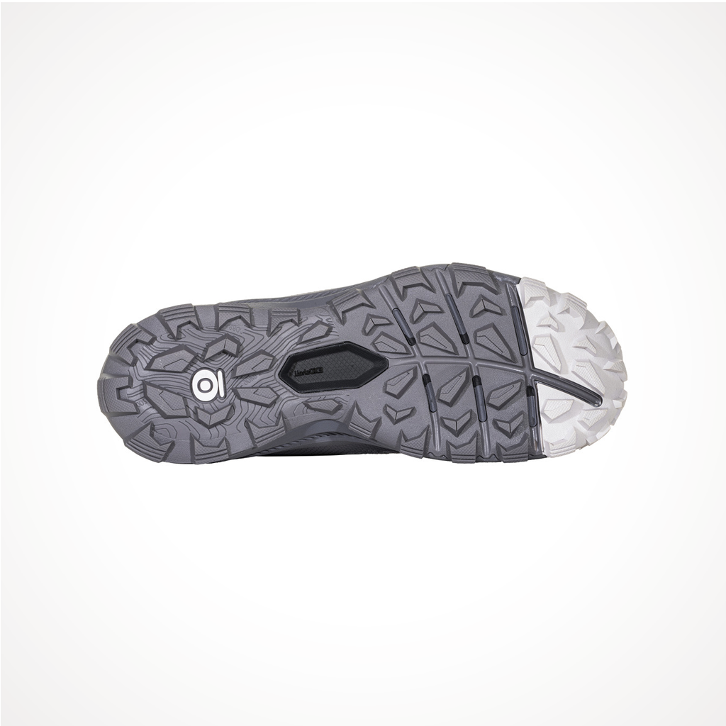 Product image: Footwear Oboz Womens Katabatic Mid B DRY Mineral, showing the outsole tread pattern.