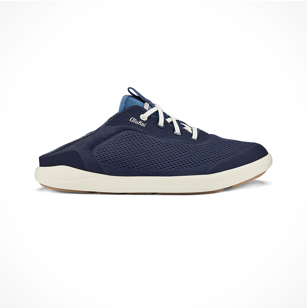 Product image: Footwear Olukai Mens Moku Pae Trench Blue Off White Side 2.