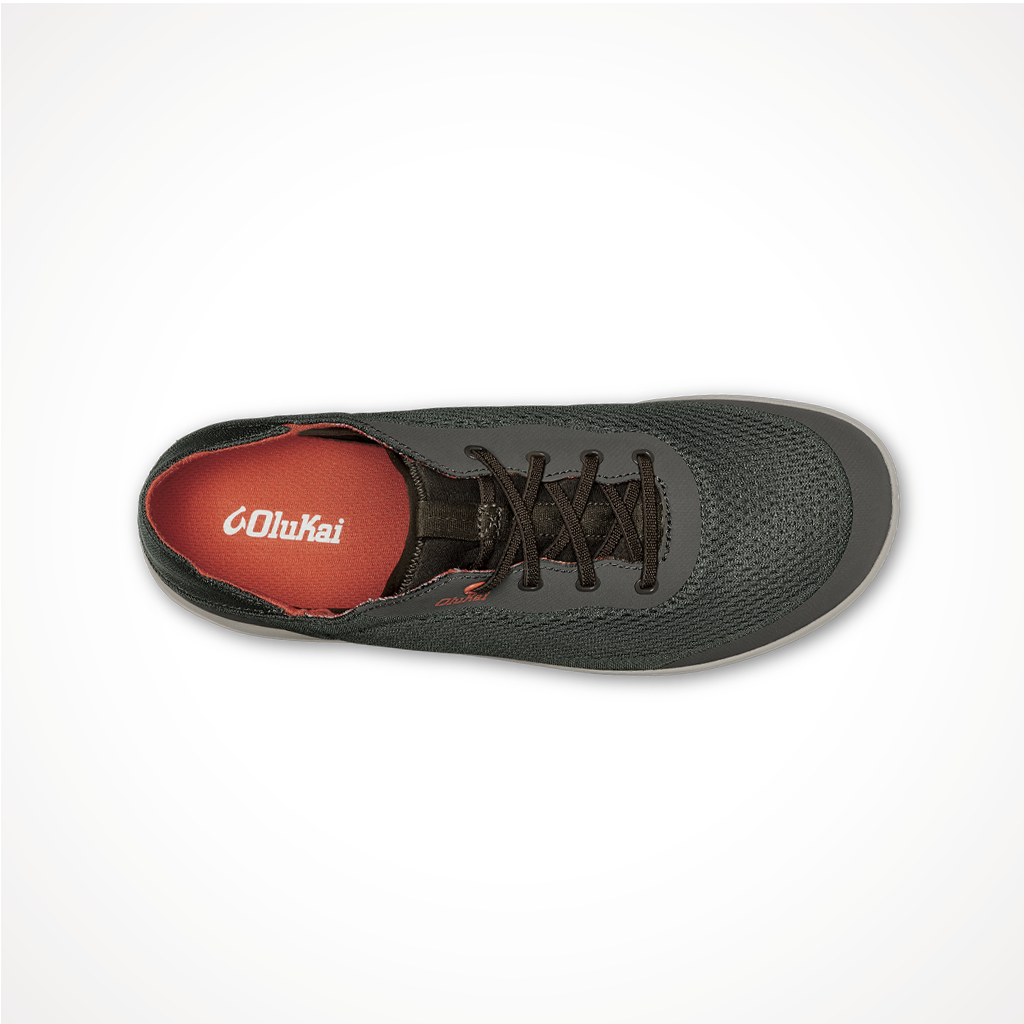 Product image: Footwear Olukai Mens Moku Pae Island Salt Koi, shown from above.