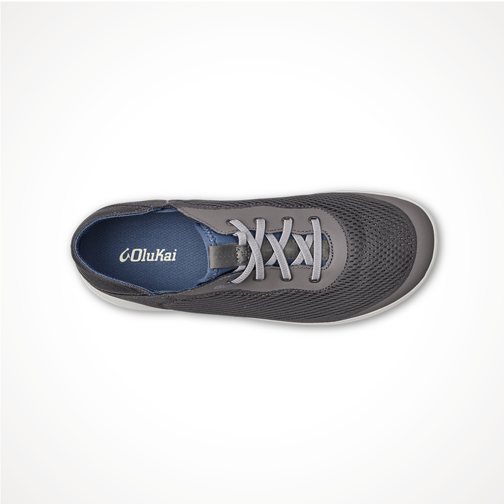 Product image: Footwear Olukai Mens Moku Pae Pavement Vintage Blue, shown from above.