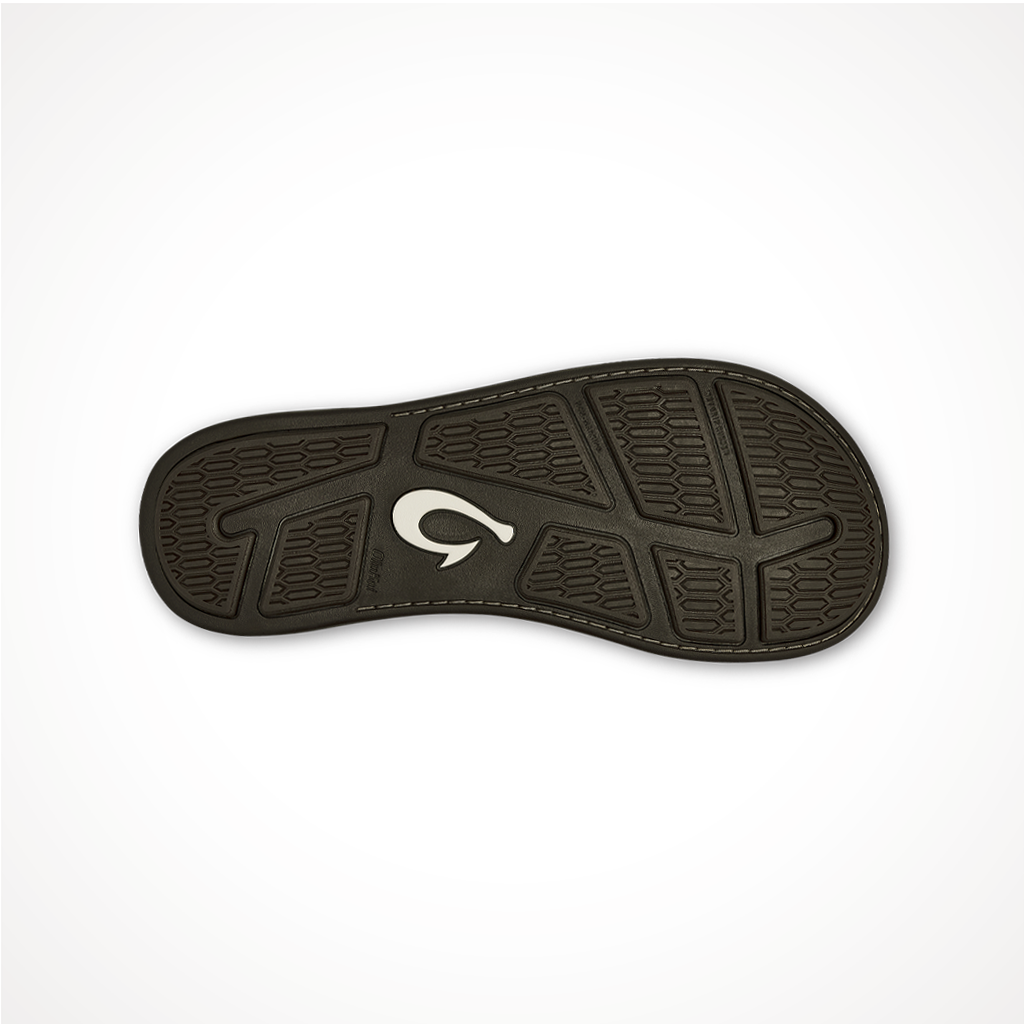 Product image: Footwear Olukai Mens Tuahine Dark Wood, showing the outsole tread pattern.