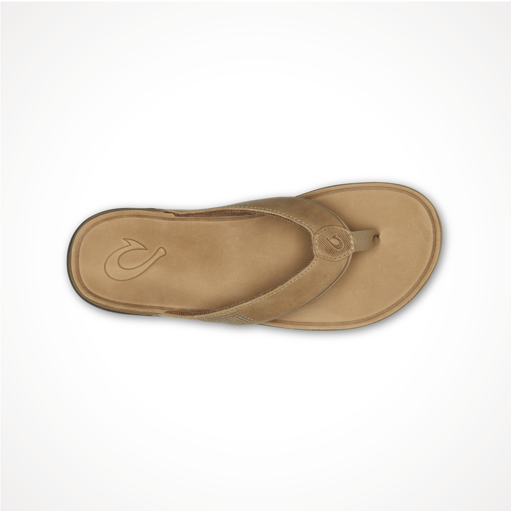 Product image: Footwear Olukai Mens Tuahine Golden Sand, shown from above.