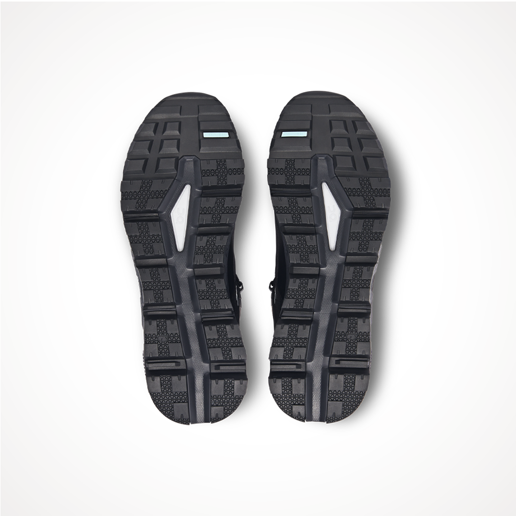 Product image: Footwear On Mens Cloudtrax Waterproof Black, showing the outsole tread pattern.