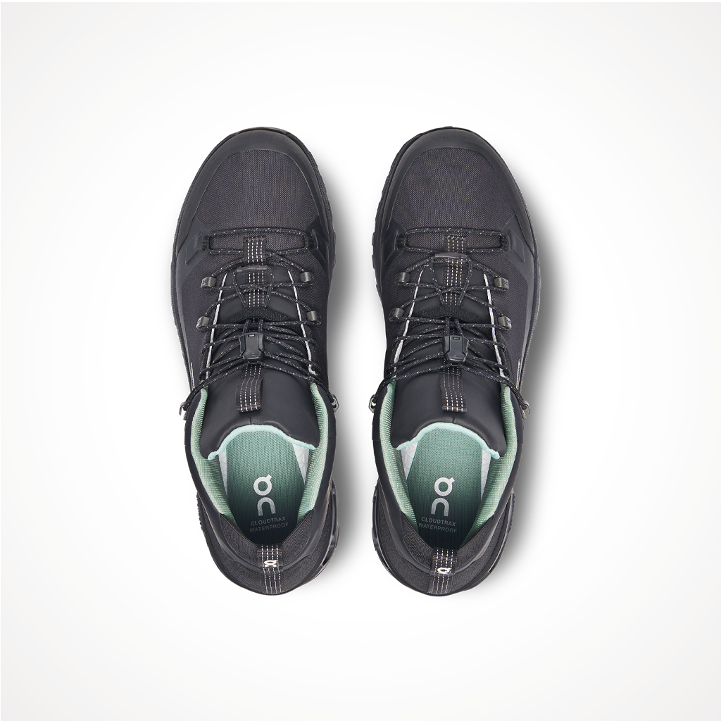 Product image: Footwear On Mens Cloudtrax Waterproof Black, shown from above.