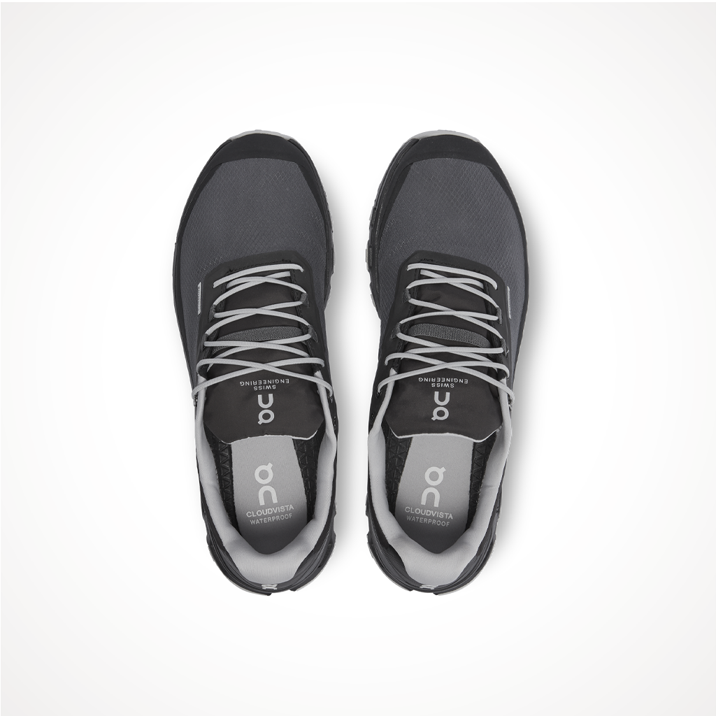 Product image: Footwear On Mens Cloudvista Waterproof Eclipse Black, shown from above.