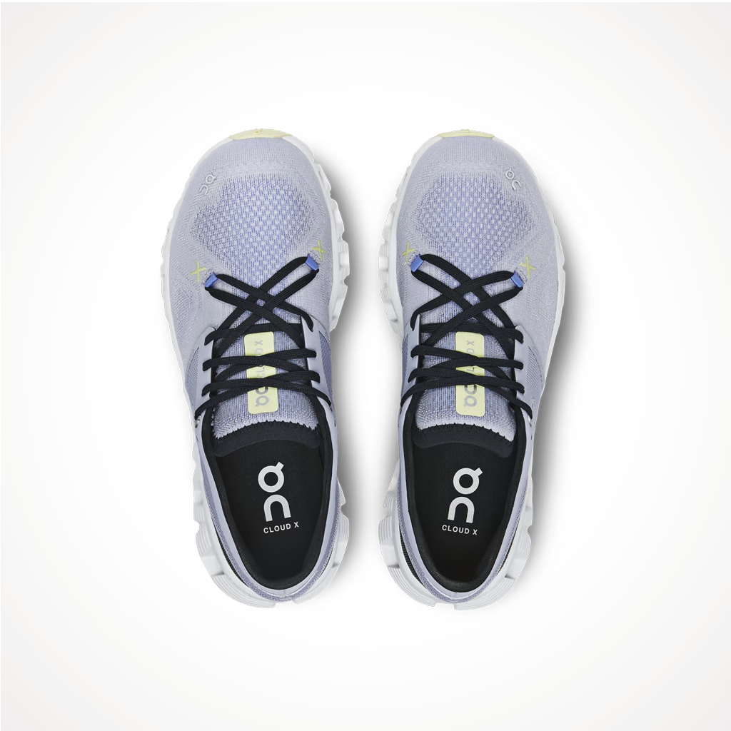 Product image: Footwear On Womens Cloud X3 Nimbus White, shown from above.