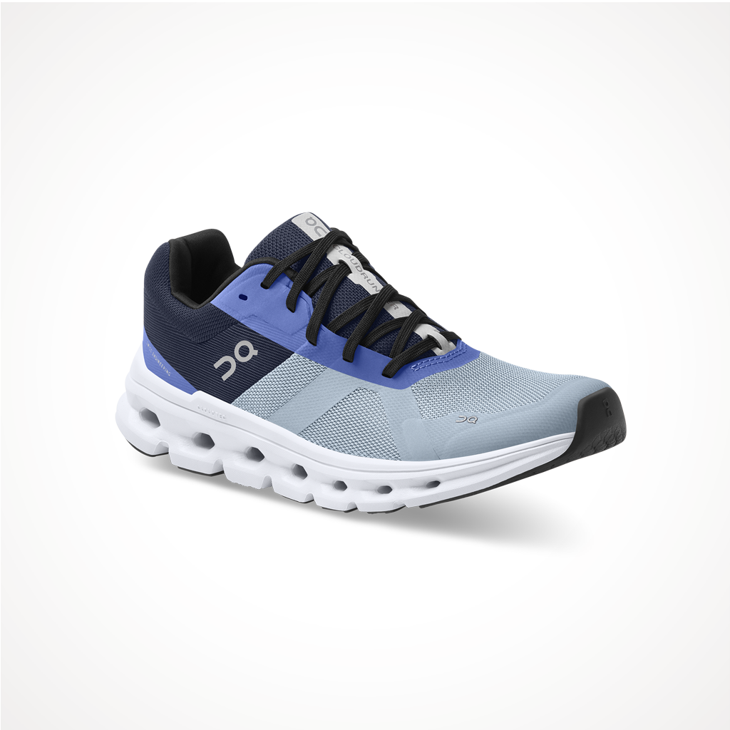 Product image: Footwear On Womens Cloudrunner Chambray Midnight, shown from a three-quarter angled view.