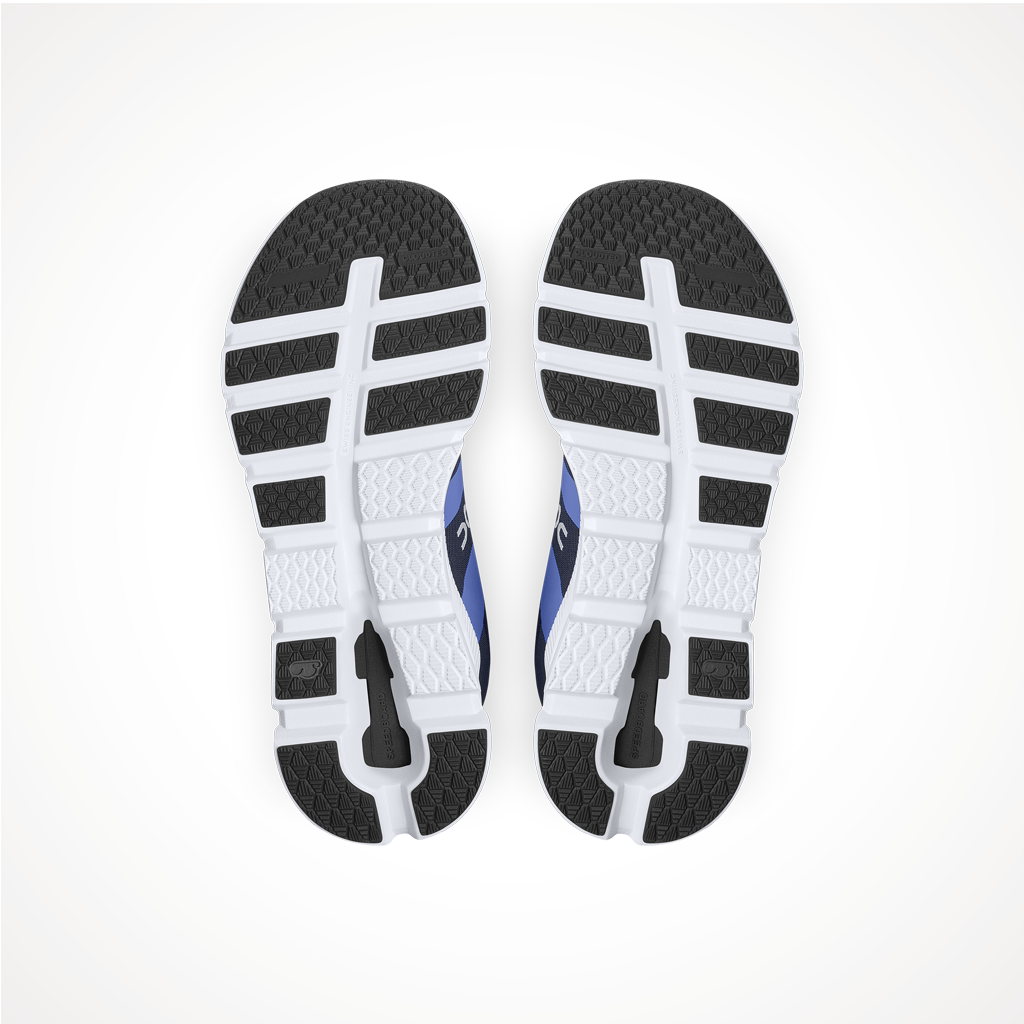Product image: Footwear On Womens Cloudrunner Chambray Midnight, showing the outsole tread pattern.