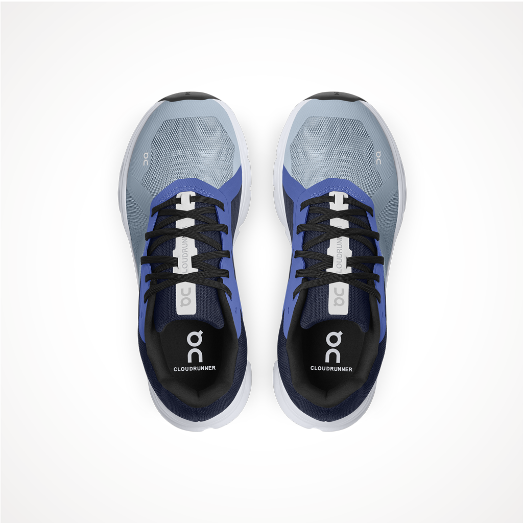 Product image: Footwear On Womens Cloudrunner Chambray Midnight, shown from above.
