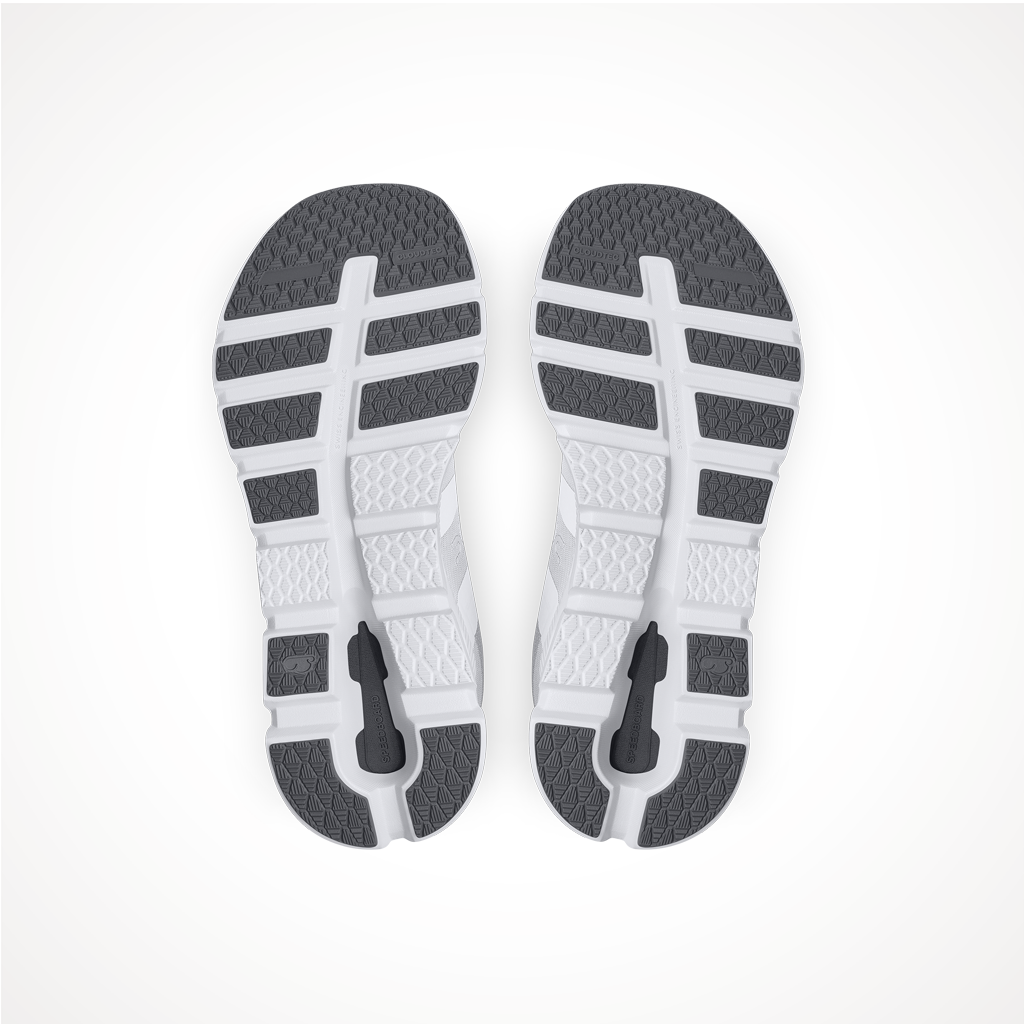 Product image: Footwear On Womens Cloudrunner White Frost, showing the outsole tread pattern.