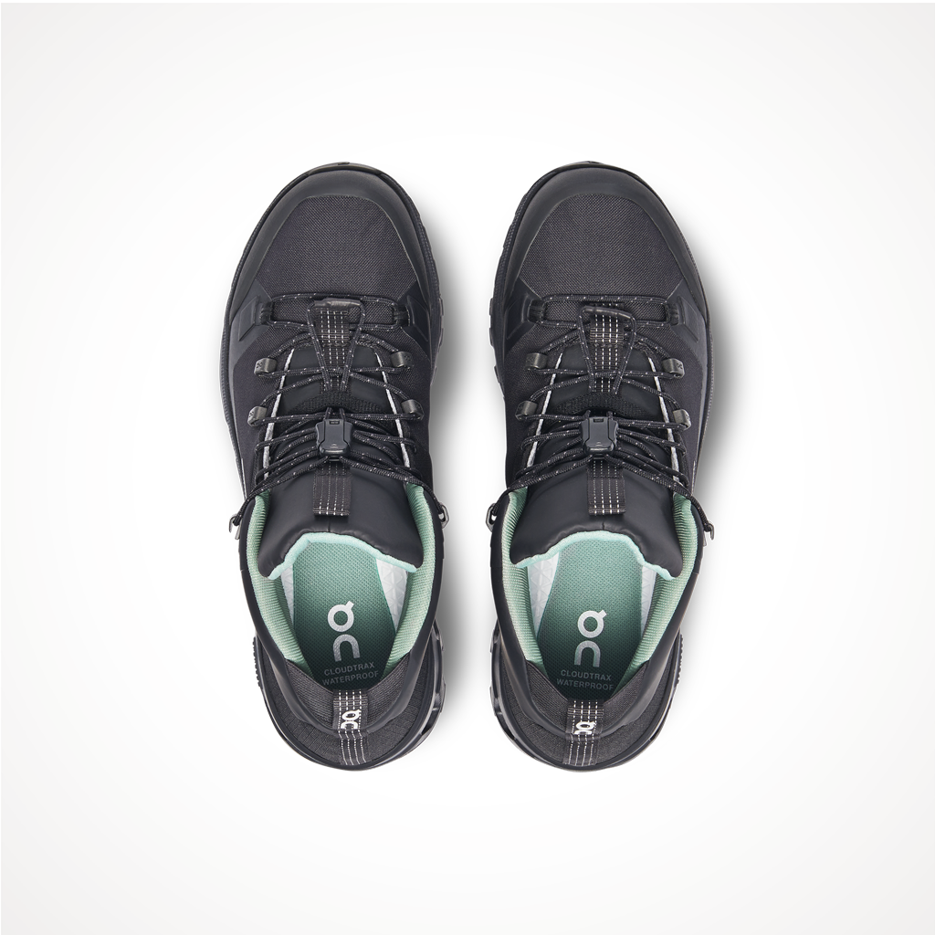 Product image: Footwear On Womens Cloudtrax Waterproof Black, shown from above.