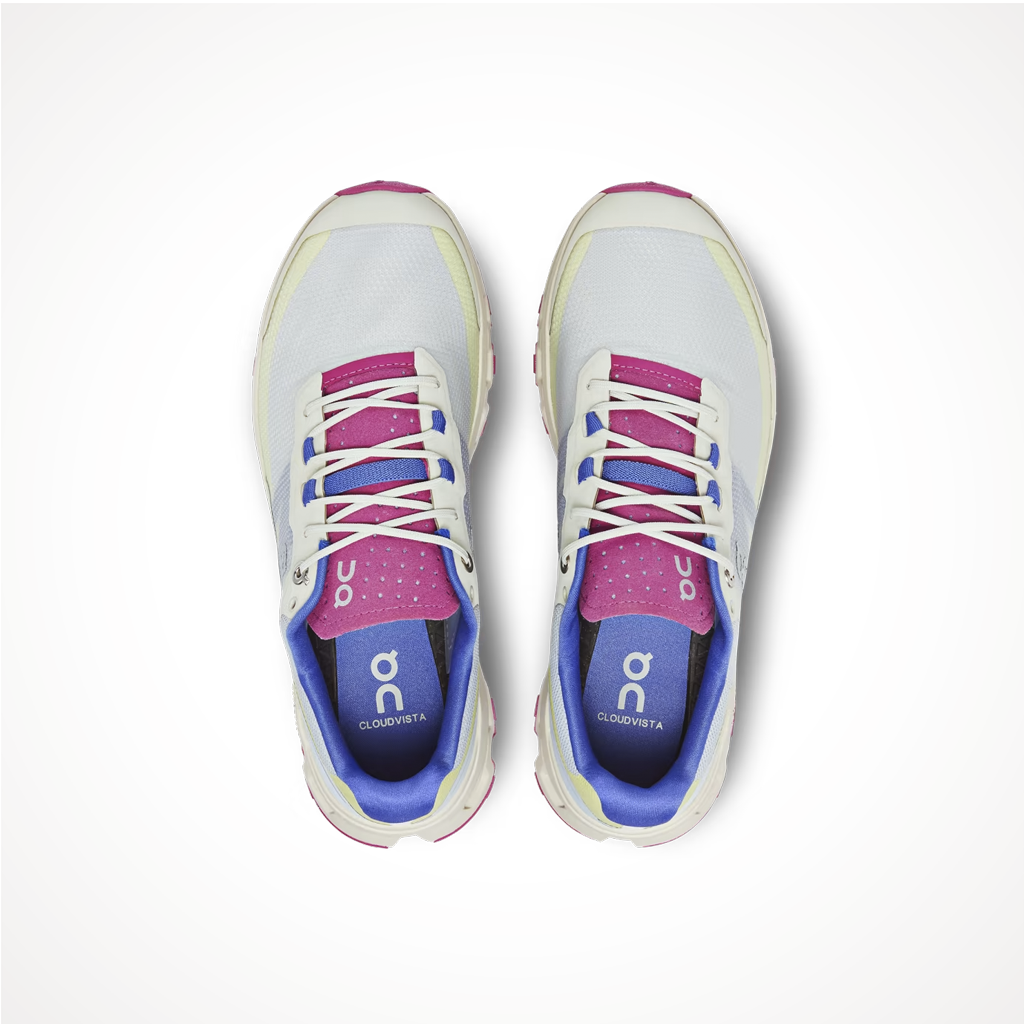 Product image: Footwear On Womens Cloudvista Heather Rhubarb, shown from above.