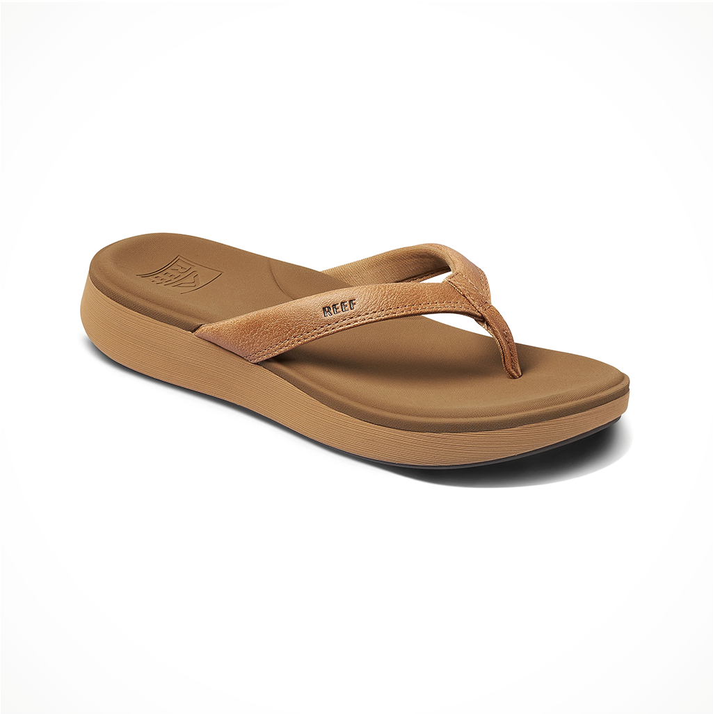 Product image: Footwear Reef Womens Cushion Cloud Natural, shown from a three-quarter angled view.