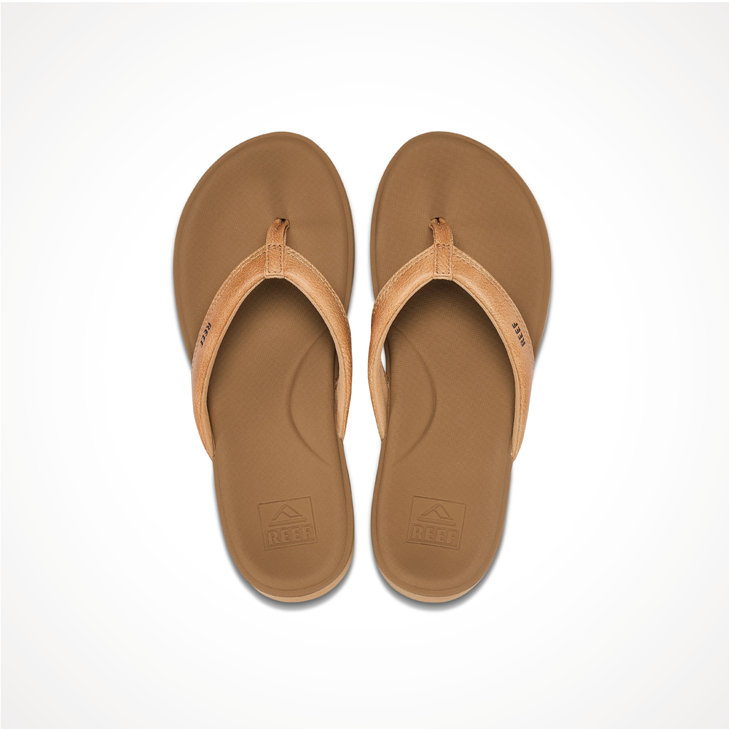 Product image: Footwear Reef Womens Cushion Cloud Natural, shown from above.