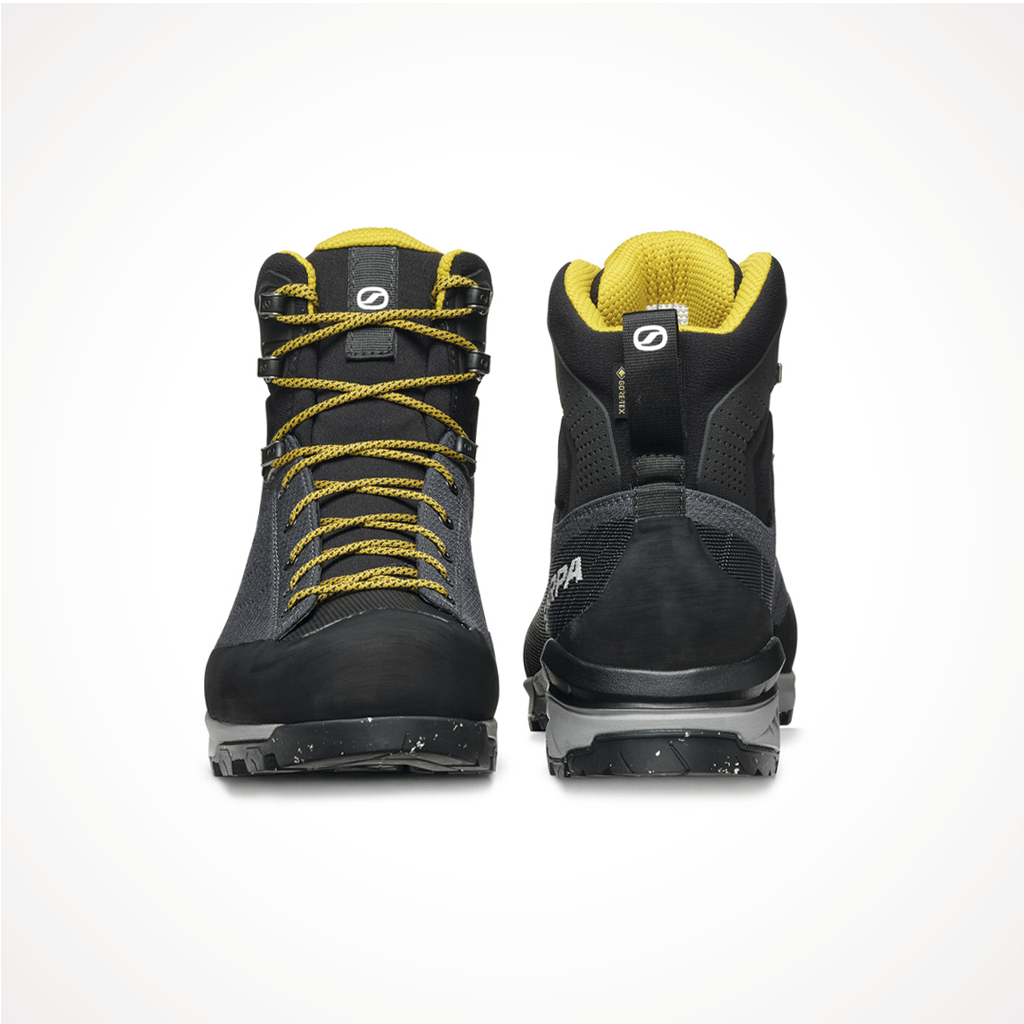 Product image: Footwear Scarpa Mens Mescalito TRK Planet GTX Grey Curry Heel Toe.