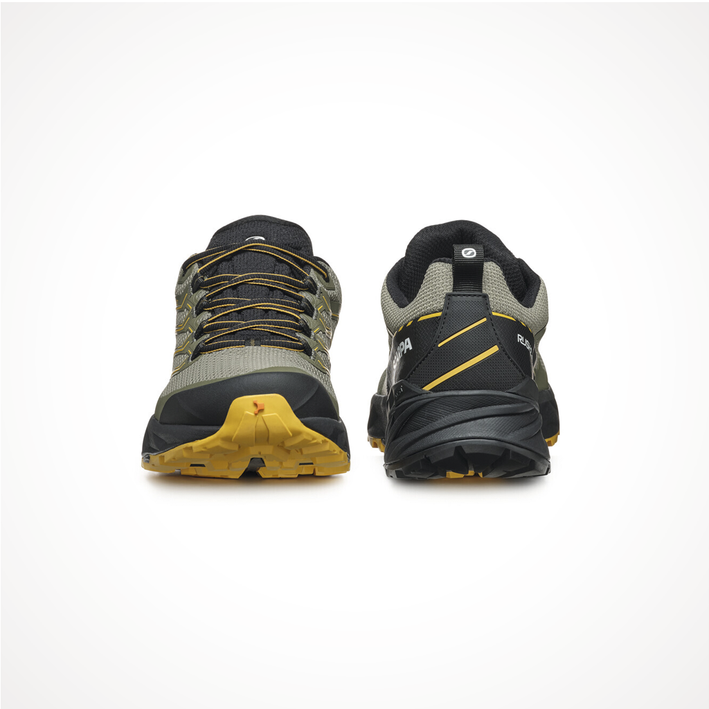 Product image: Footwear Scarpa Mens Rush 2 GTX Moss Sulphur Heel Toe.