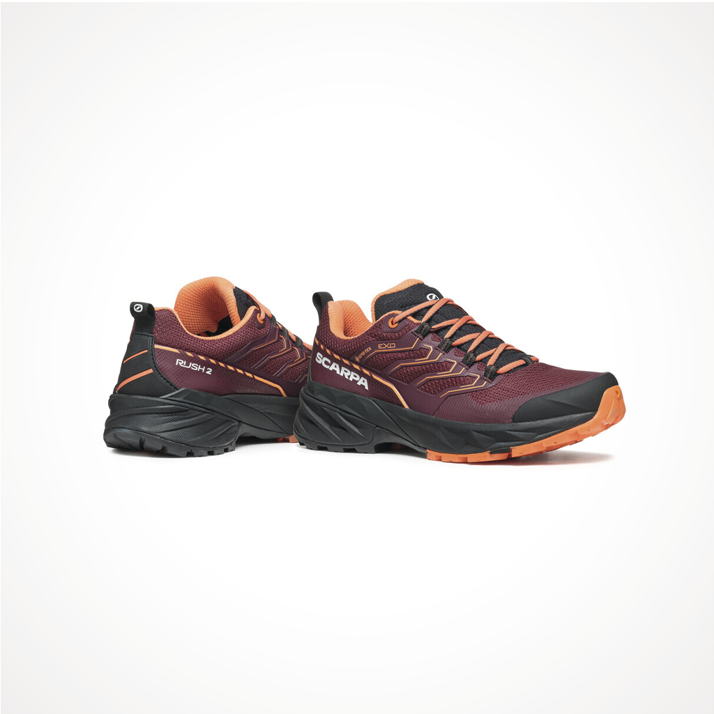 Product image: Footwear Scarpa Womens Rush 2 GTX Burgundy Dusty Orange Iso 2.