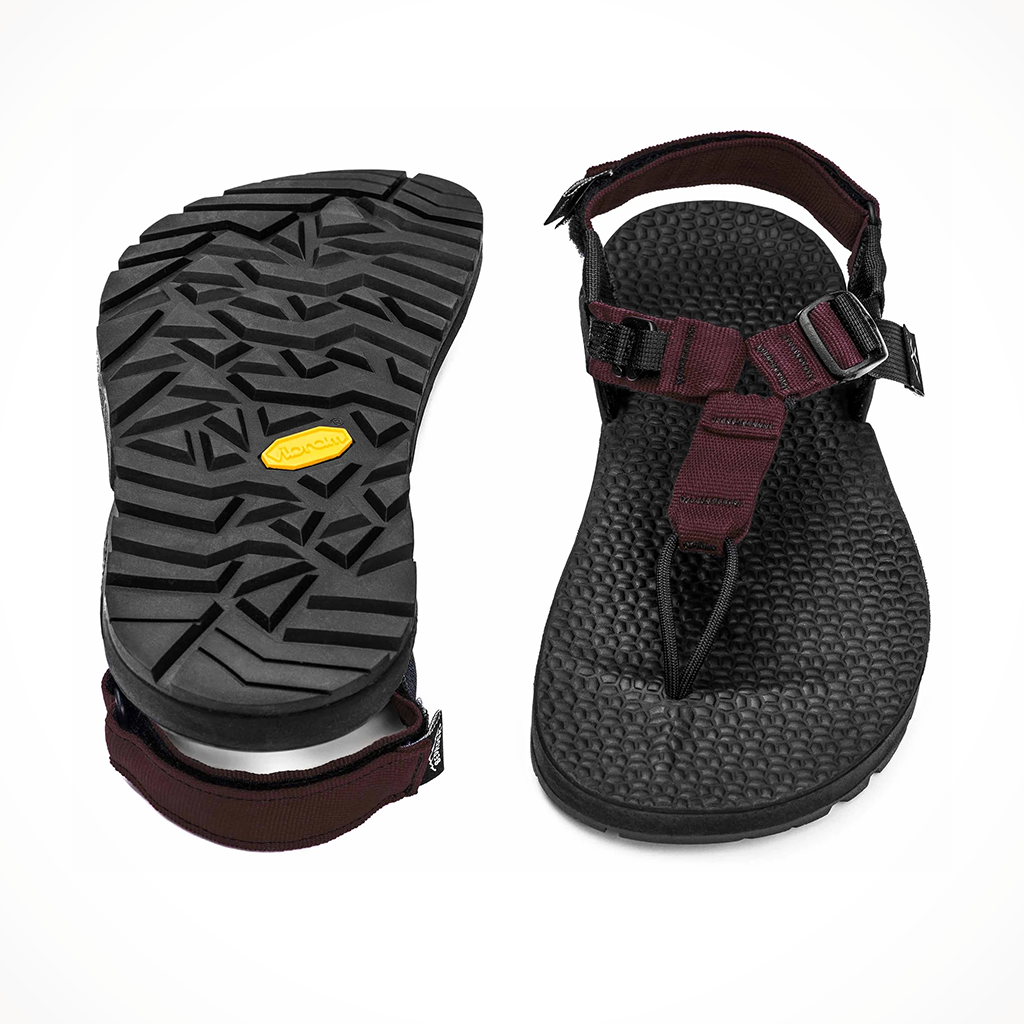 Product image: Footwear Unisex Bedrock Sandals Cairn 3D Adventure Sandals Burgundy.