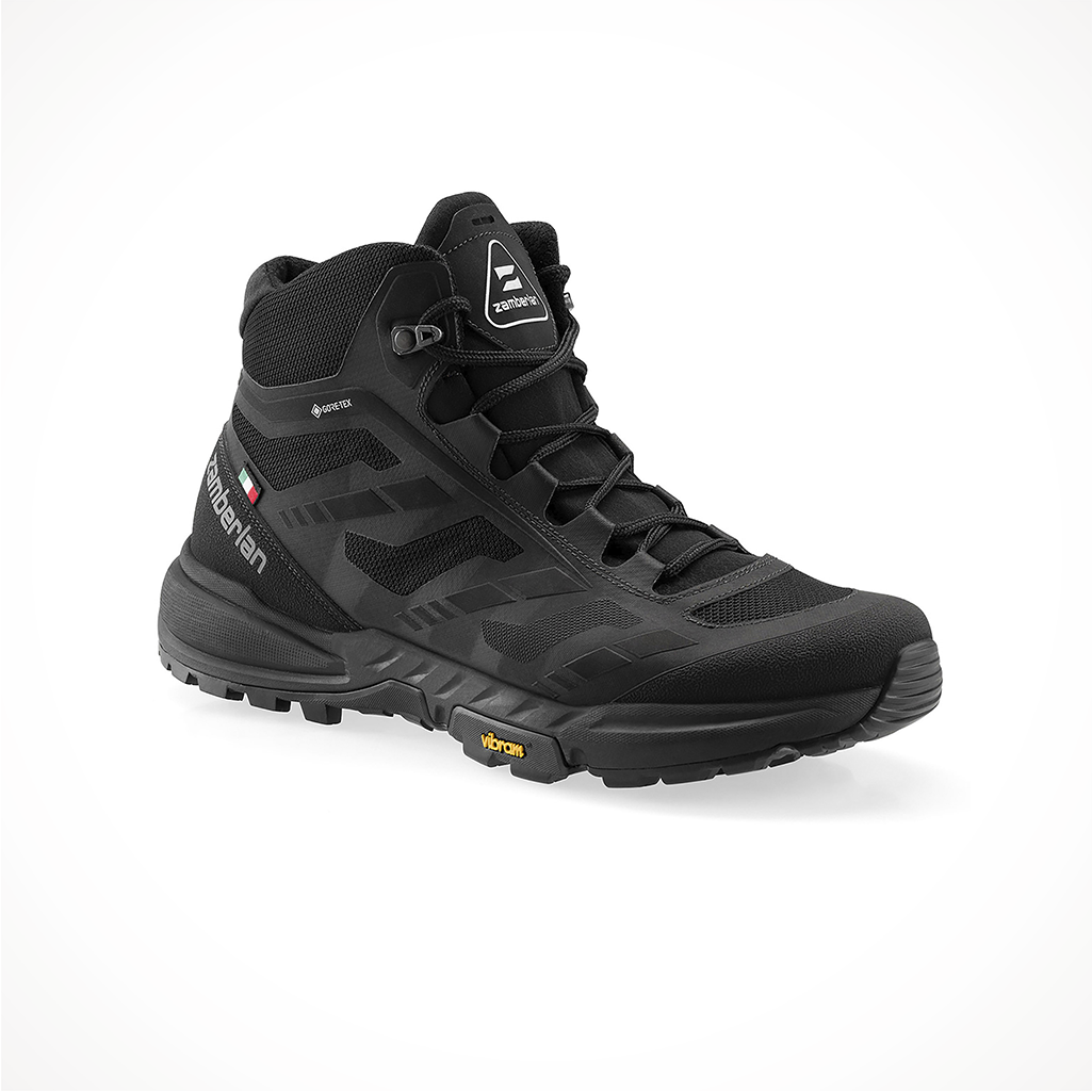 Product image: Footwear Zamberlan Mens Anabasis Mid GTX Black, shown from a three-quarter angled view.
