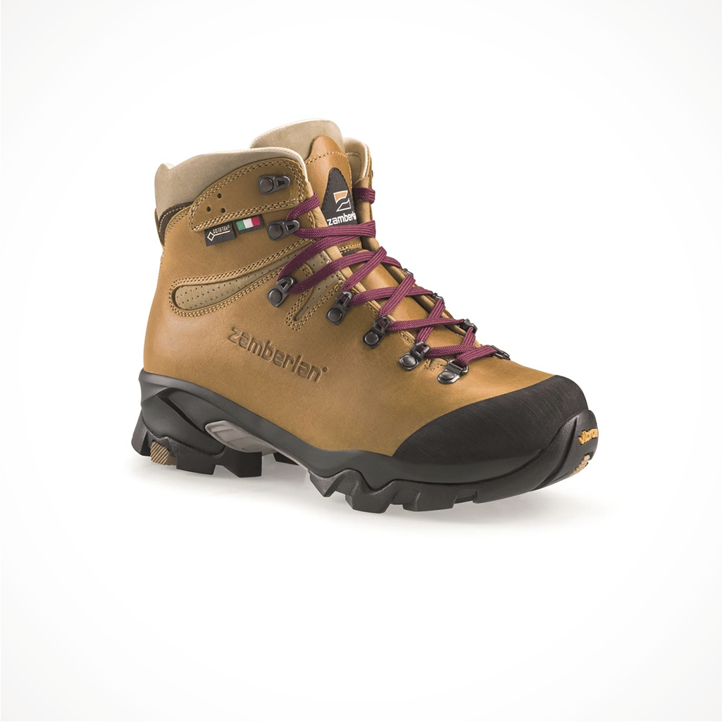 Product image: Footwear Zamberlan Womens Vioz Lux GTX RR Waxed Camel, shown from a three-quarter angled view.