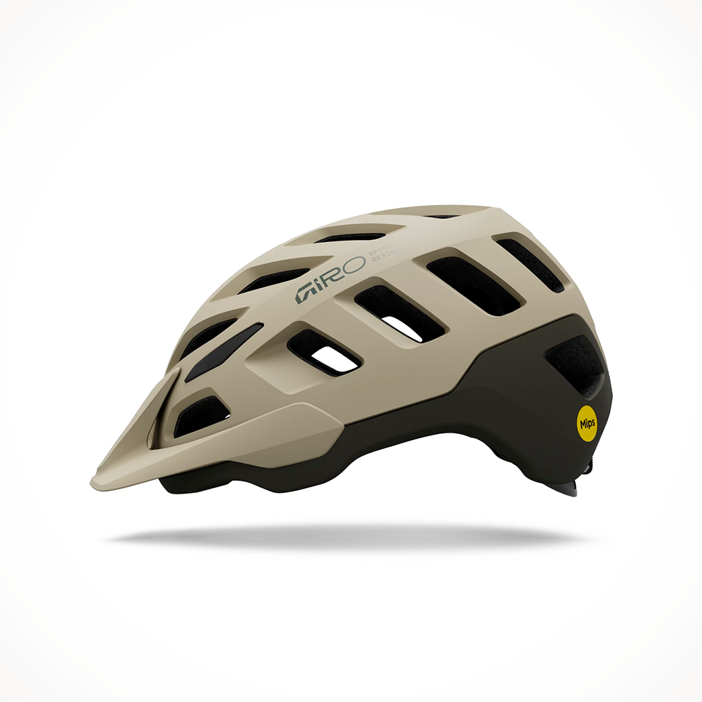 Product image: Giro Radix Mips Matte Stone 2026, side profile view.