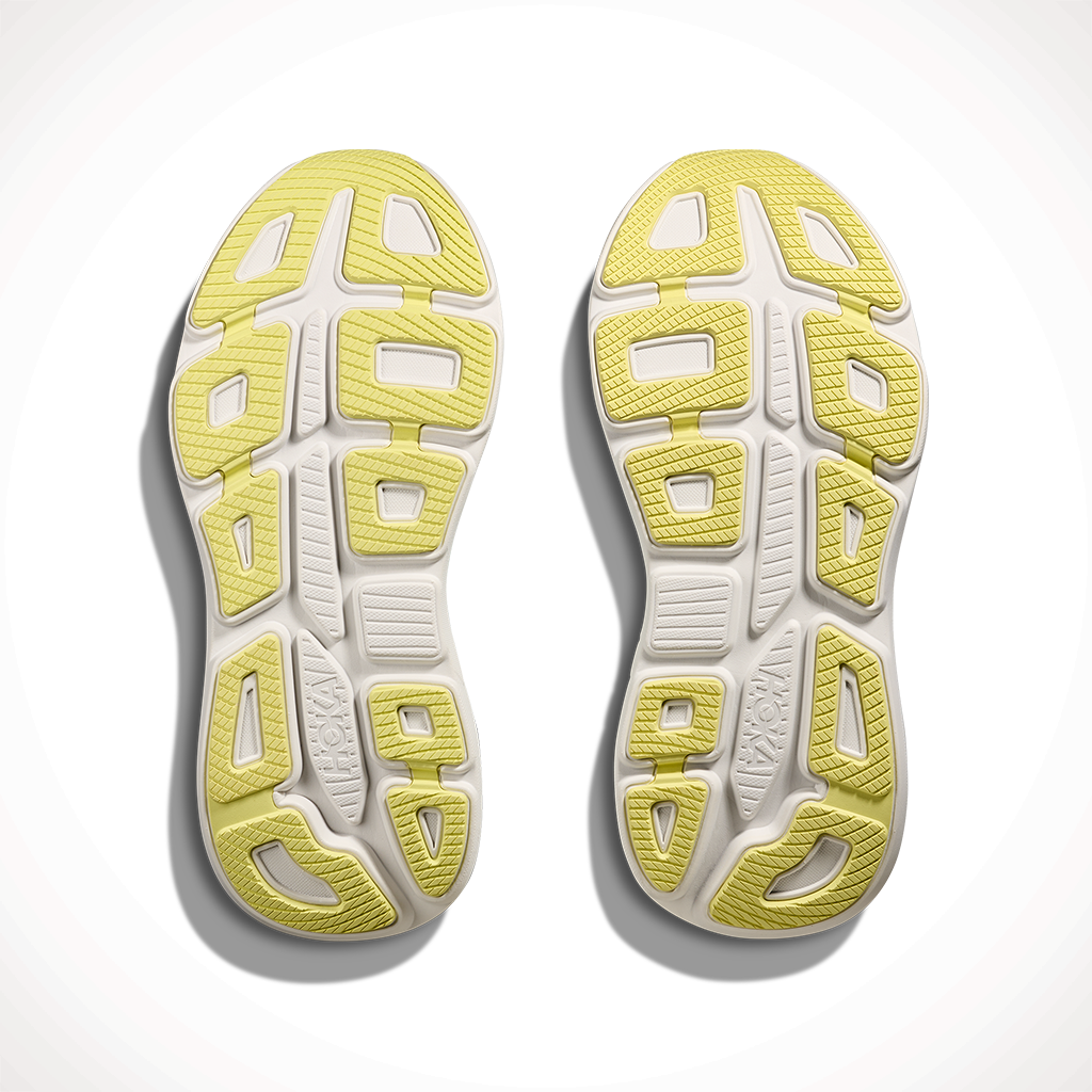 Product image: Hoka Bondi 9 Blue Spark Mint Fluorite Womens 2025, showing the bottom view.