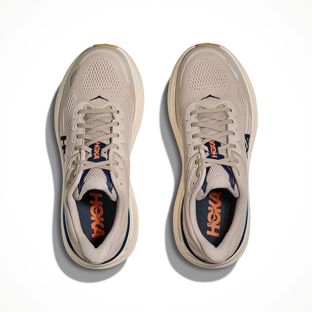 Product image: Hoka Bondi 9 Stucco Grout Mens 2026, shown as a pair.
