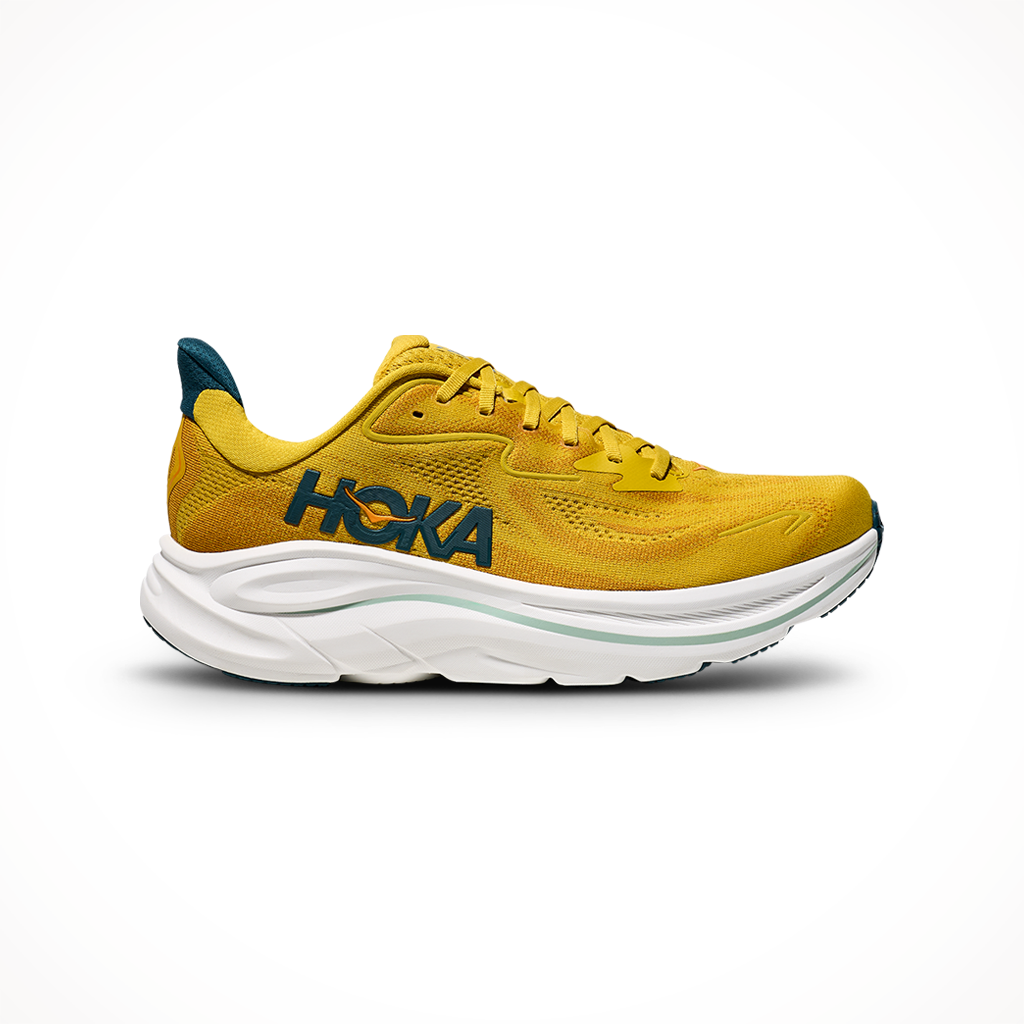 Product image: Hoka Clifton 10 Yellow Gold Tidal Wave Mens 2026, shown in primary marketing view.