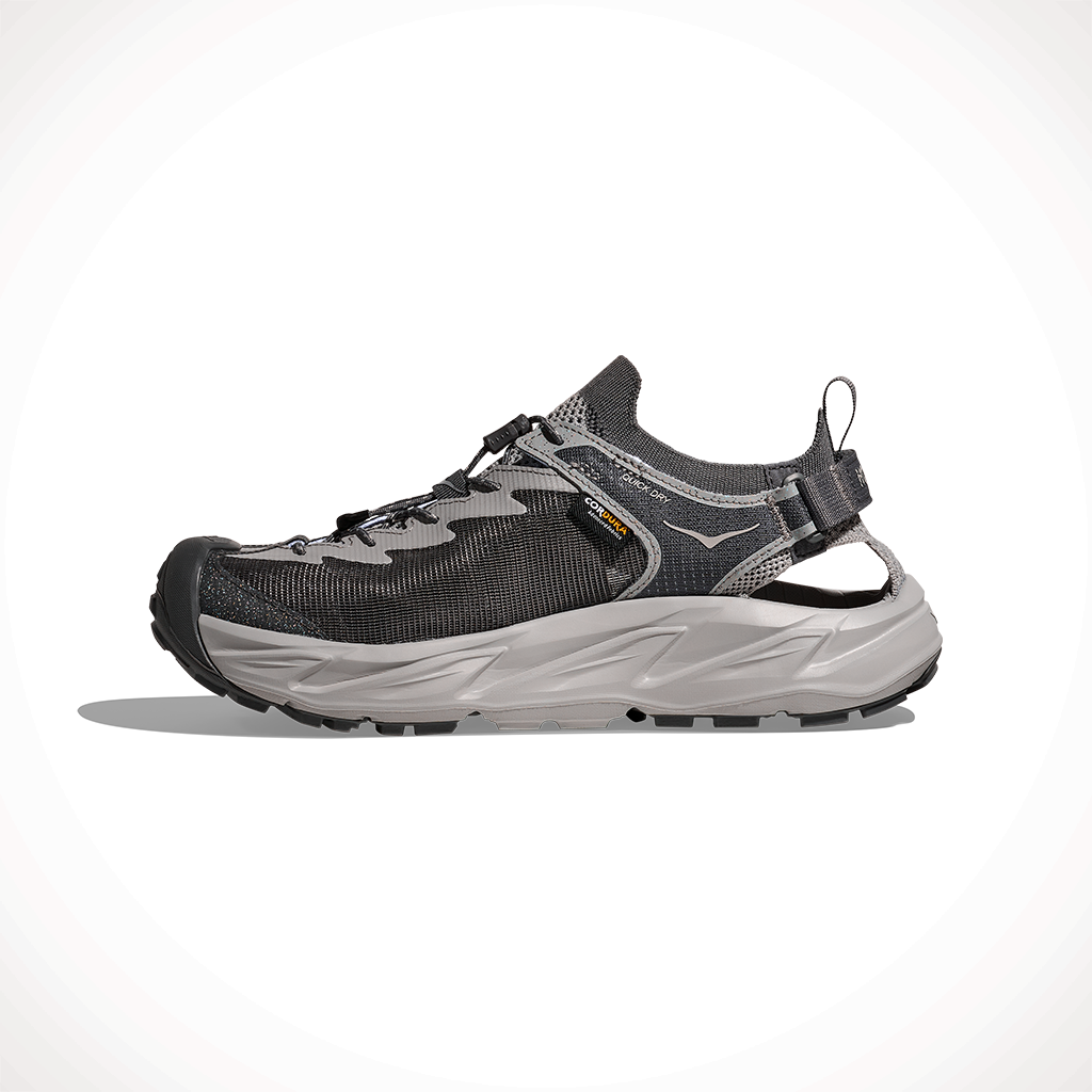 Product image: Hoka Hopara 2 Satellite Grey Stellar grey Mens 2025, shown from the left side profile.