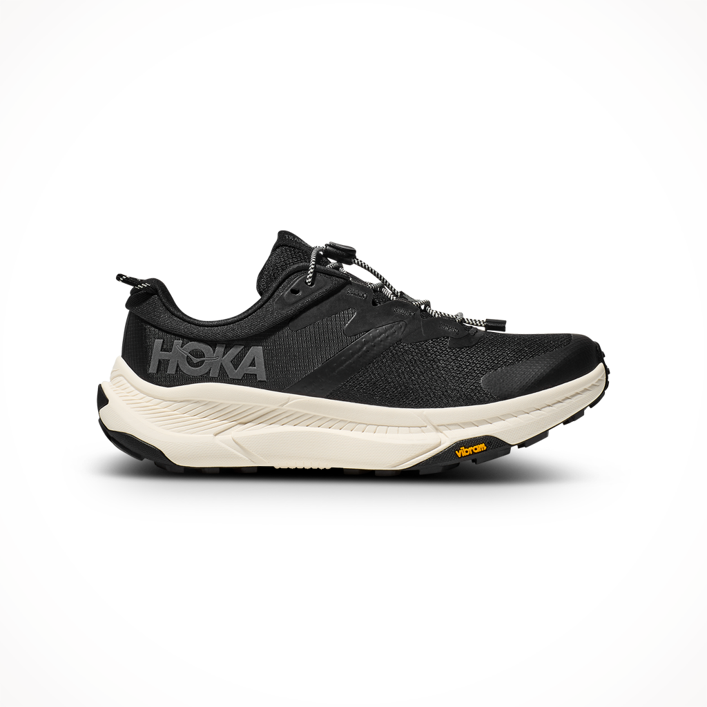 Product image: Hoka Transport Black Alabaster Mens 2025, shown in primary marketing view.