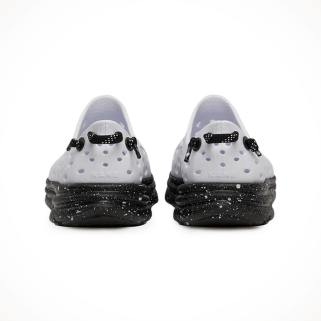 Product image: Kane Revive White Black Speckle Kids 2025, shown from the back.
