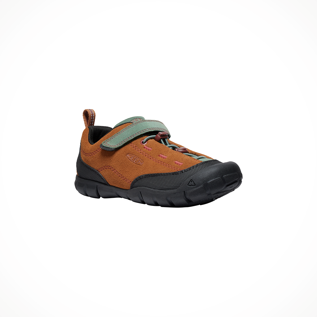 Product image: Keen Jasper II Keen Maple Dark F Orest kids 2026, shown from a three-quarter angled view.