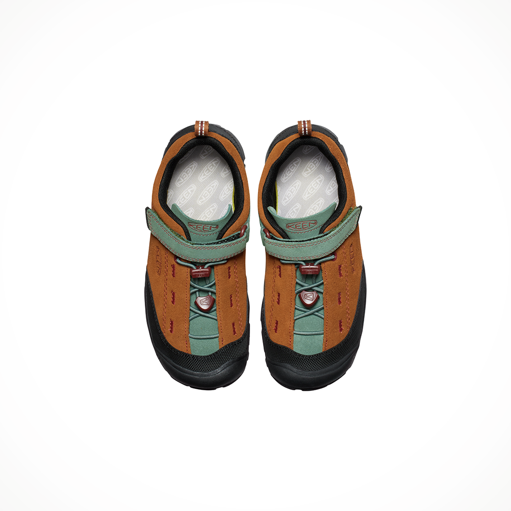 Product image: Keen Jasper II Keen Maple Dark F Orest kids 2026, shown from above.