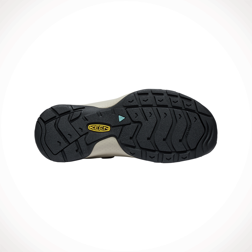 Product image: Keen Targhee Boundless Naval Academy Steel Grey Tots 2025, showing the bottom view.