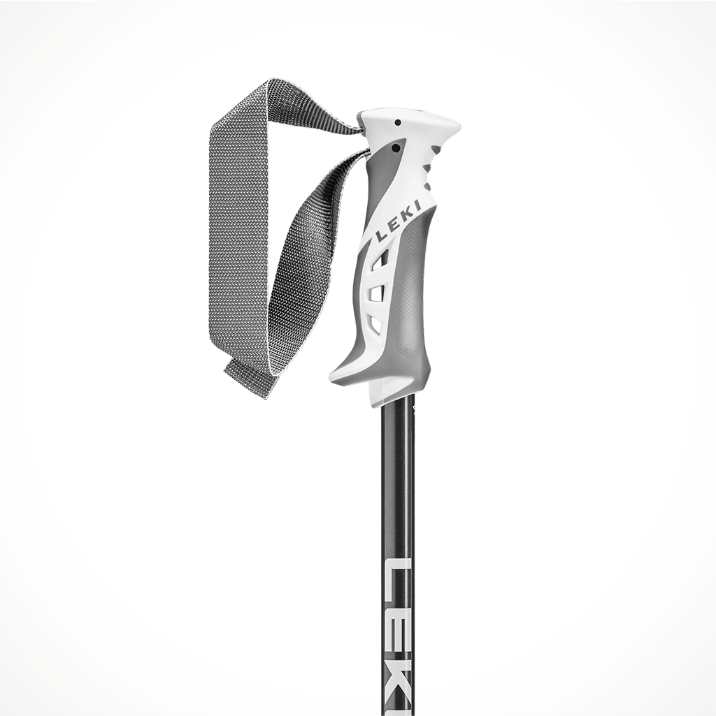 Product image: Leki Bliss Womens Ski Poles 2024 Steel Anthracite White Grip.