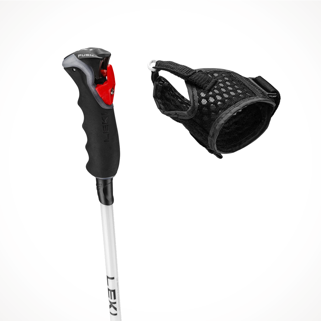 Product image: Leki Carbon 14 3D Womens Ski Poles 2024 Carbon White Gold Grip 2.