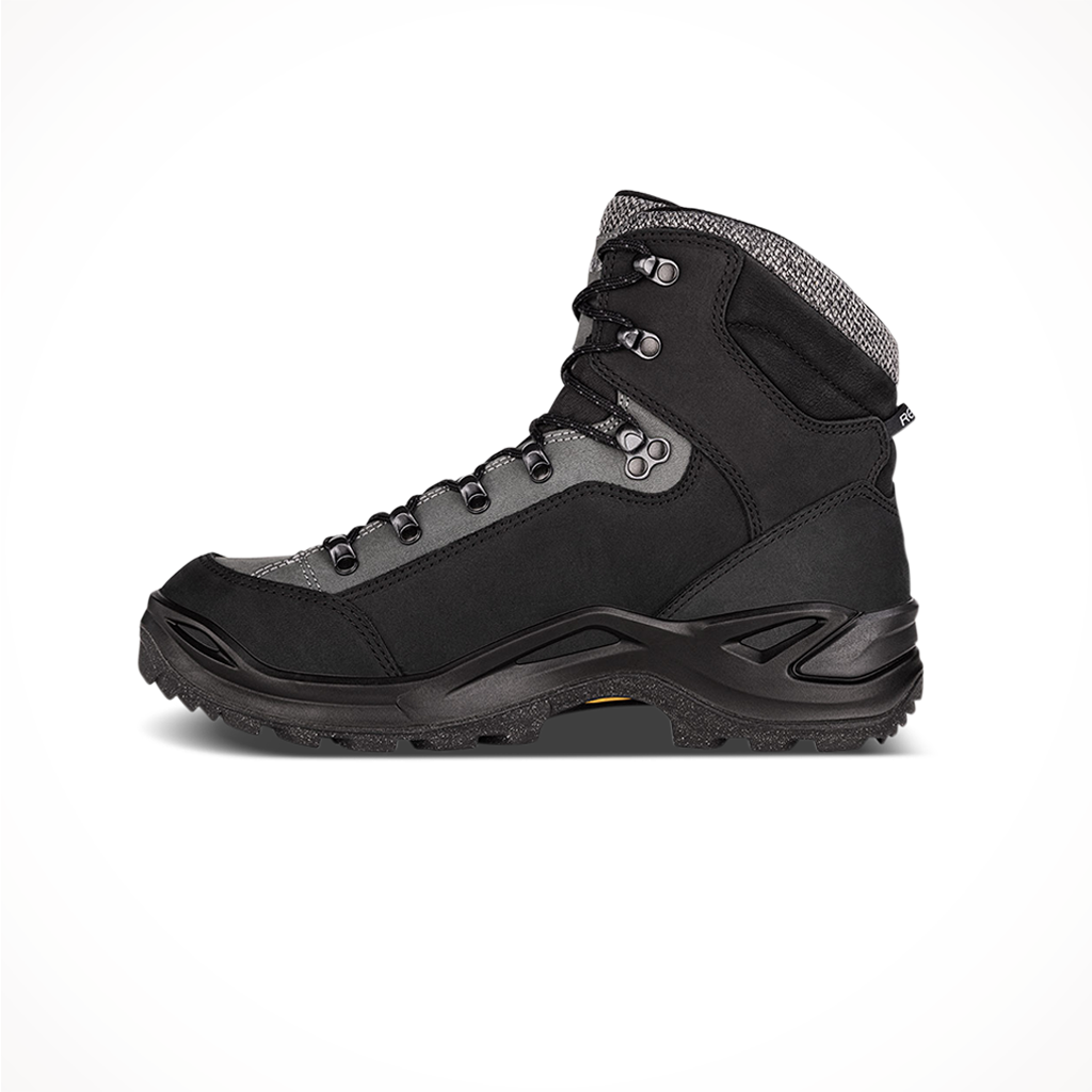 Product image: Lowa Mens Renegade Warm GTX Mid Boot Black Grey Side 2.