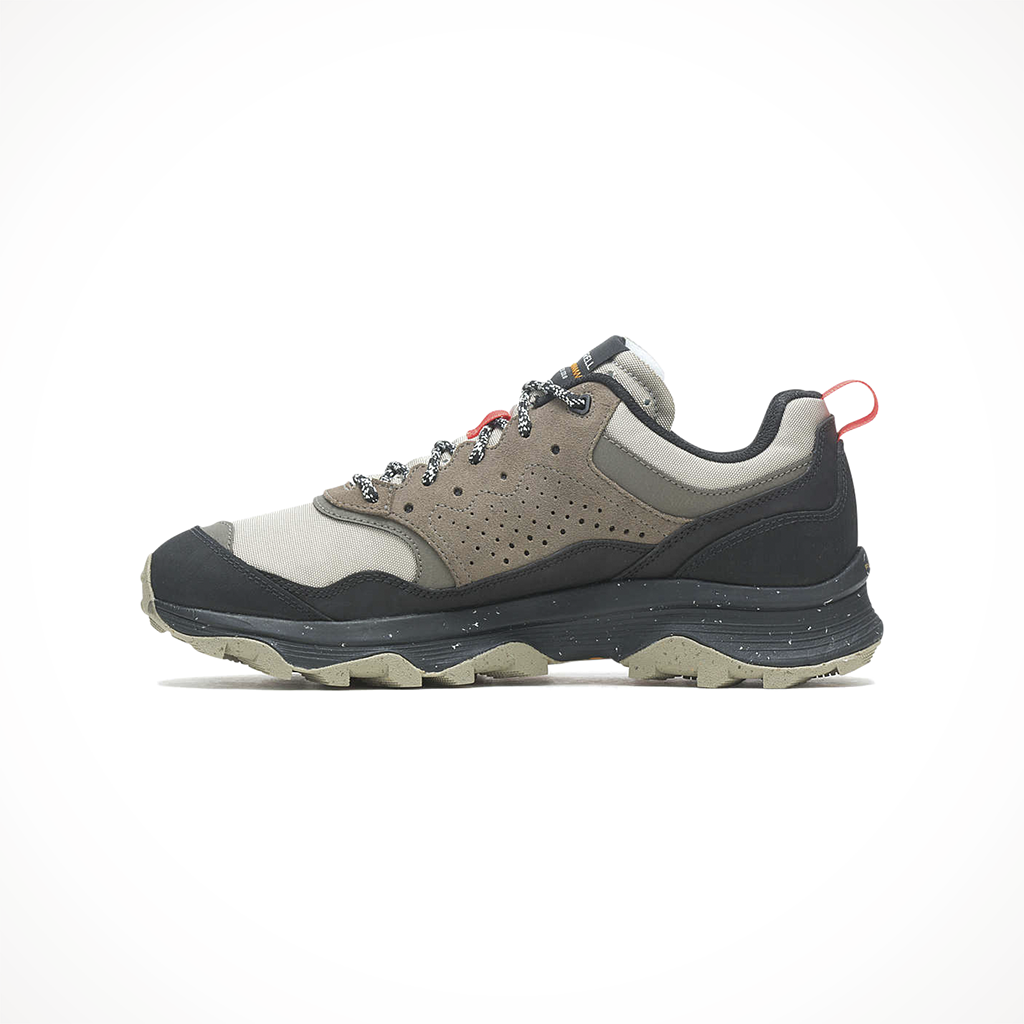 Product image: Merrell Speed Solo Black Boulder Mens 2024, shown from the left side profile.
