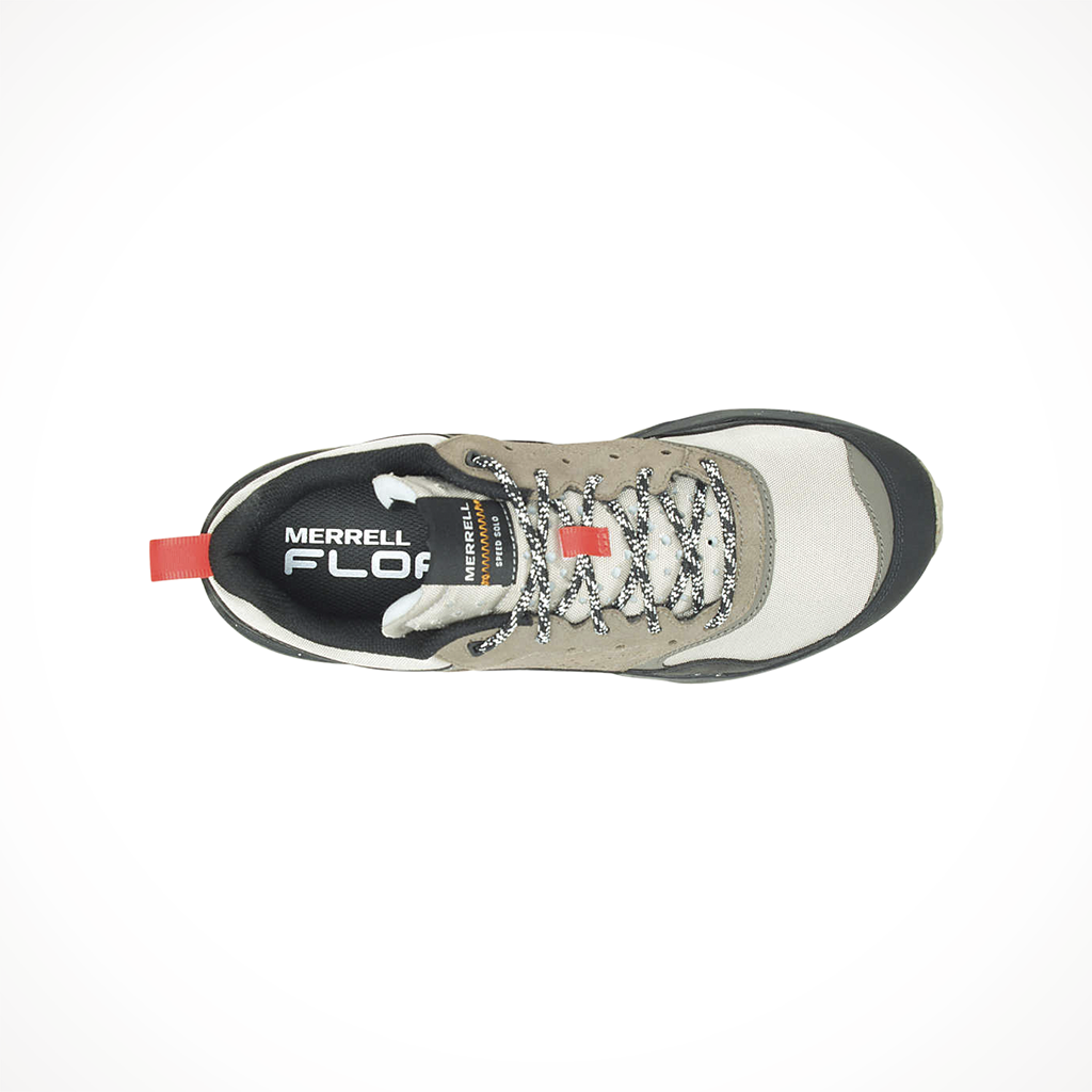 Product image: Merrell Speed Solo Black Boulder Mens 2024, shown from above.
