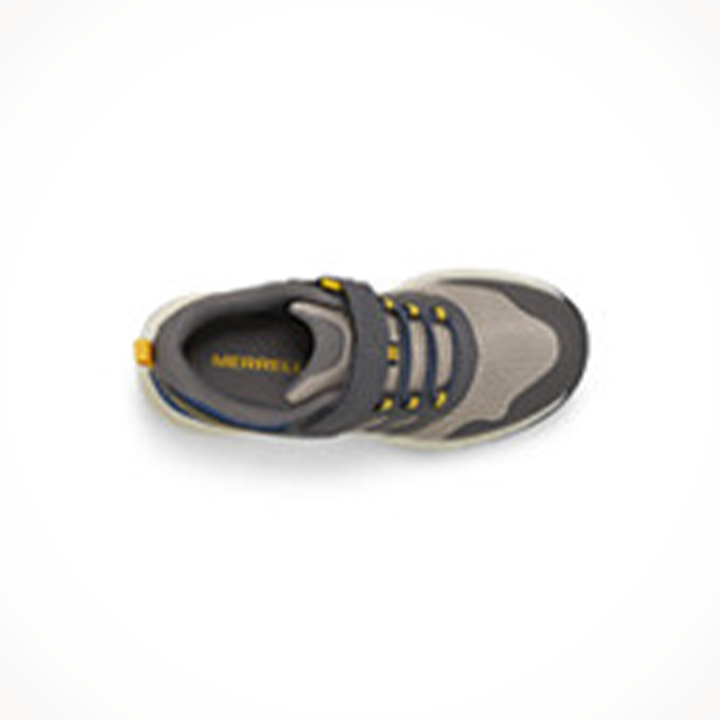 Product image: Merrell Kids Nova3Grey Blue Gold, shown from above.