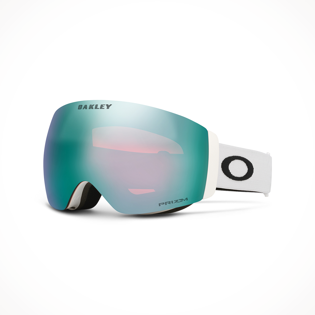 Product image: Oakley Flight Deck Pro M Matte White Prizm Sapphire Prizm Iced, shown in primary marketing view.