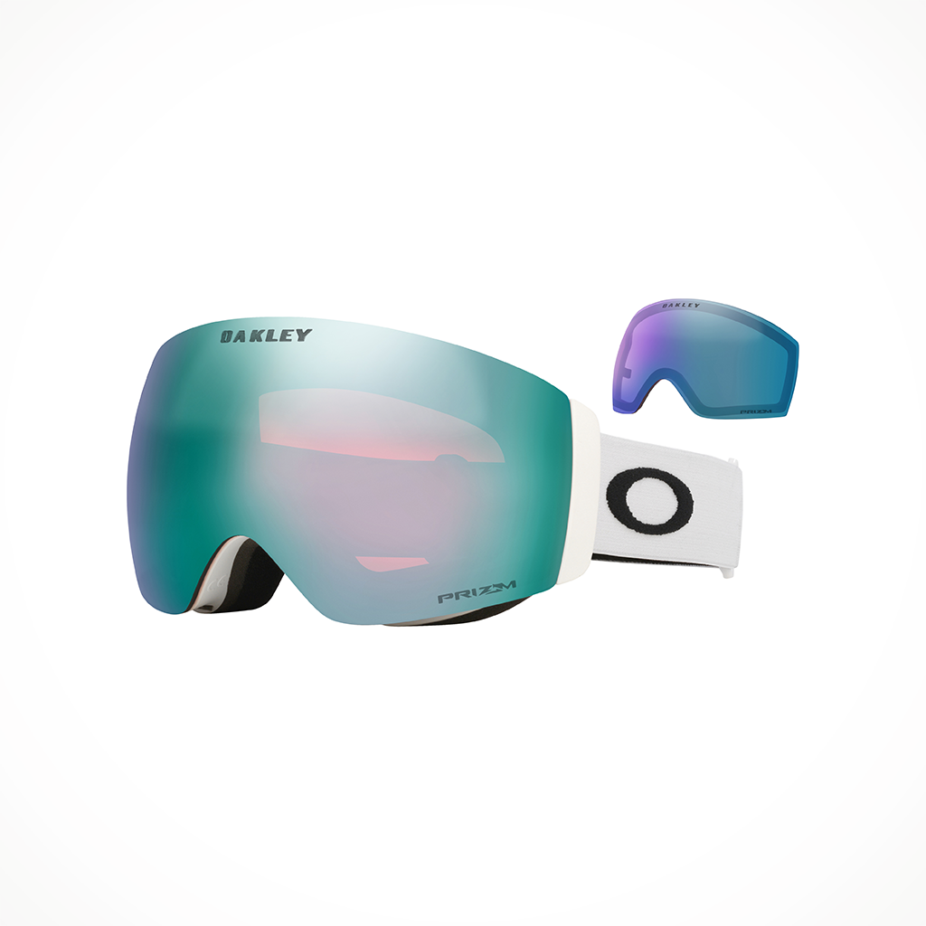 Product image: Oakley Flight Deck Pro M Matte White Prizm Sapphire Prizm Iced pirzm Iced alt1.