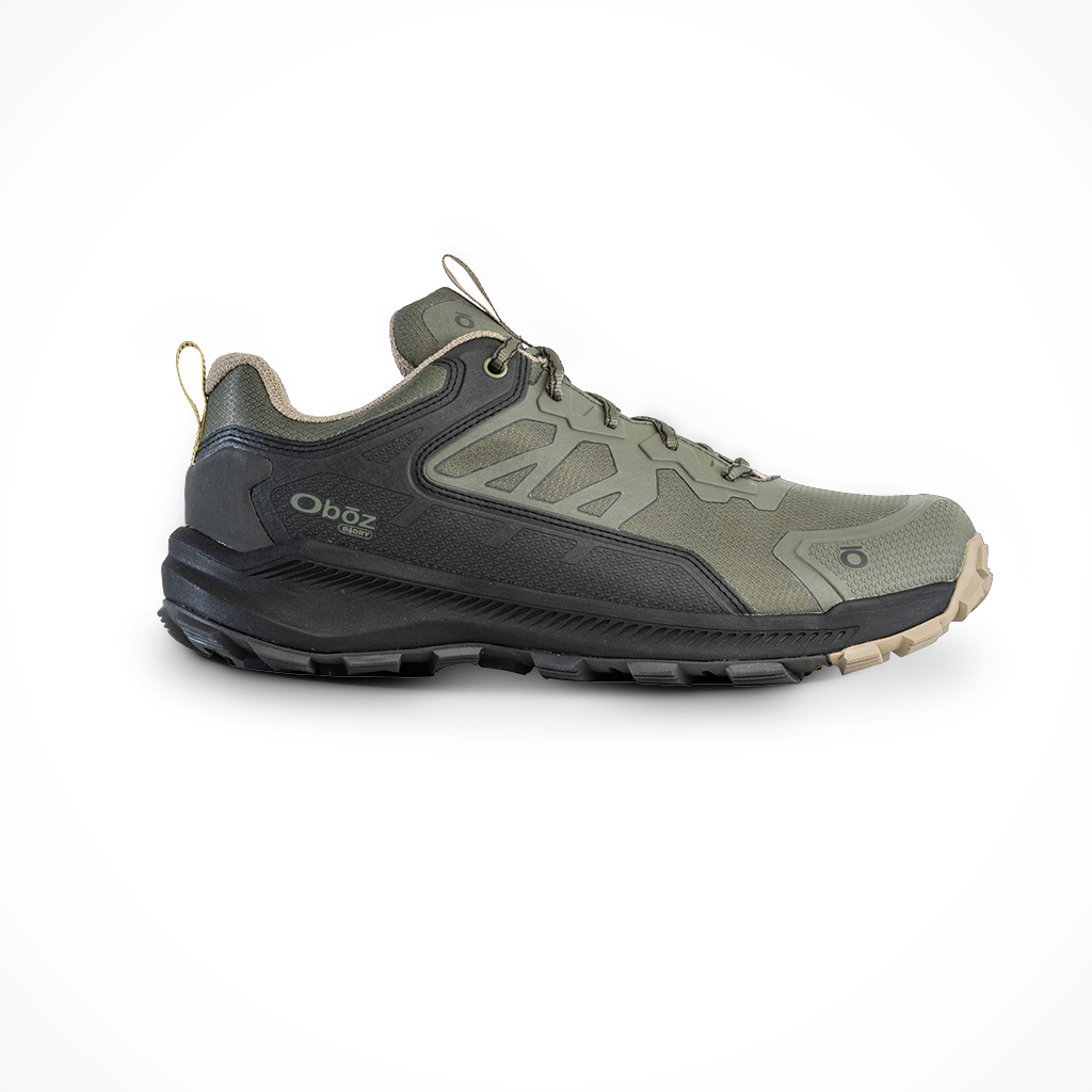 Product image: Oboz Mens Katabatic Low Waterproof Evergreen, shown in primary marketing view.